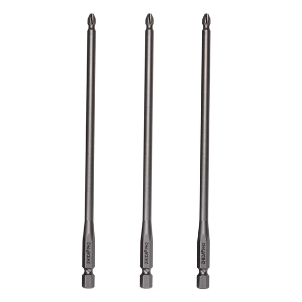 ZHIDA 155mm PH2 Magnetic Autofeed Screwdriver Bit for Makita DFR551 & DeWalt DCF620  3 pcs