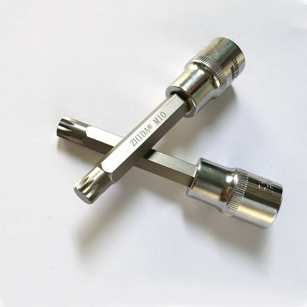 ZHIDA 1/2 DR triple square XZN socket Bit M10