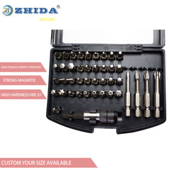 ZHIDA 42 PC Screwdriver Bits Set Allen Bit Set Security TORX Bits Set 1 SET