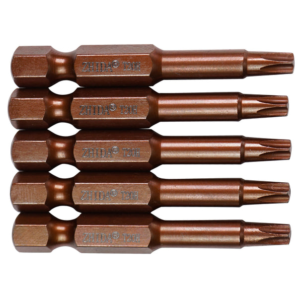 ZHIDA TORX Security Impact Screw Bits T20H With Hole