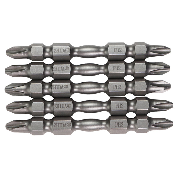 ZHIDA Torsion Double Ended Screwdriver Bits Philliips PH2 2.5 Inch Long