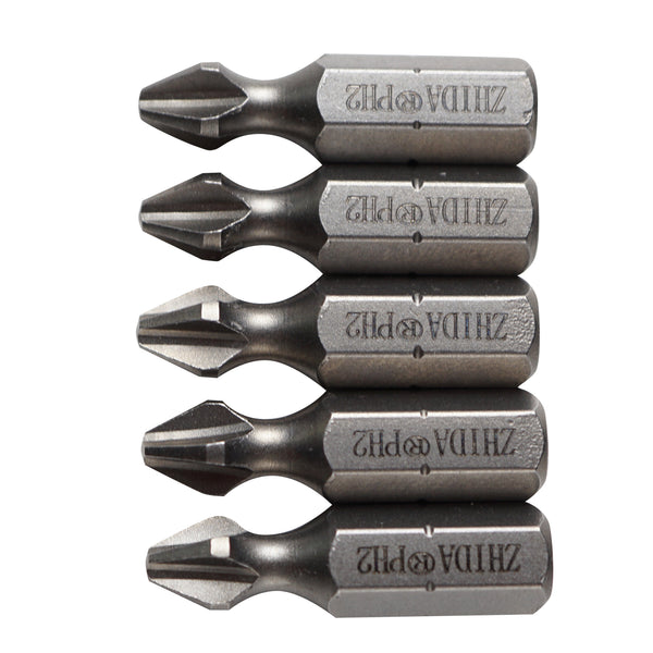 ZHIDA Torsion Screw Insert Bits Phillips PH2 1 Inch Long 2#