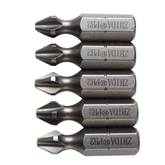 ZHIDA Torsion Screw Insert Bits Phillips PH2 1 Inch Long 2#