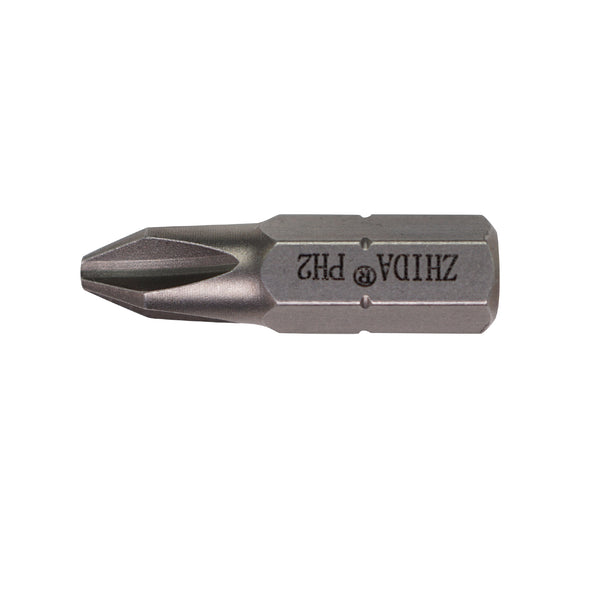 ZHIDA Phillips insert Bits PH2 One Inch Long no.2 cross bits 20 PCS