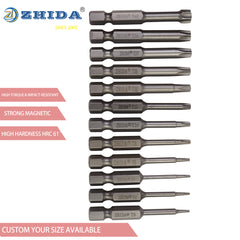 Torx Screwdriver Bits Set t3 t4 t5 t6 t7 t8 t9 t10 t15 t20 t25 t27 t30 t40