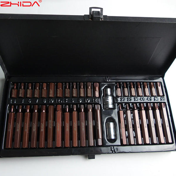 40 PC Hex Torx Spline impact bit set