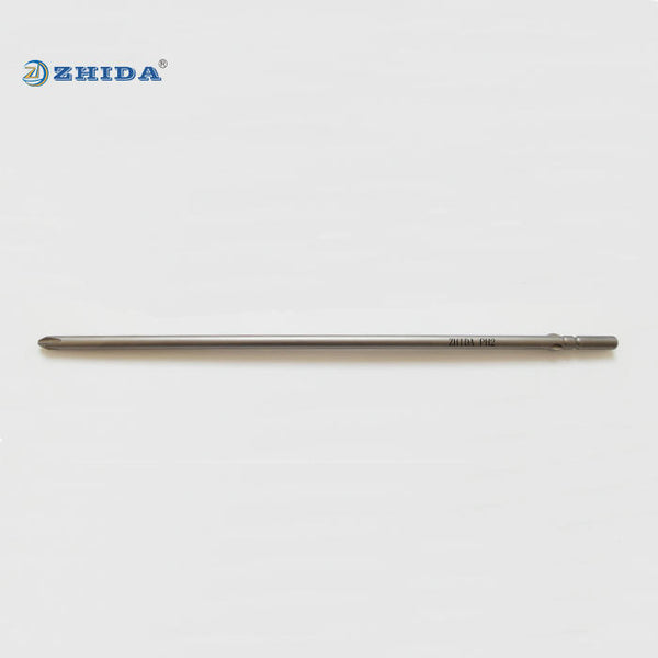5MM wing shank 8 inch extra long electric screw driver bits phillips No.2