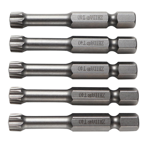 ZHIDA Torsion TORX Impact Screw Bits TX40 Two Inch Long