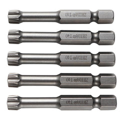 ZHIDA Torsion TORX Impact Screw Bits TX40 Two Inch Long