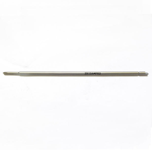 Philip 2# Corss screwdriver bits168MM length tail halfmoon
