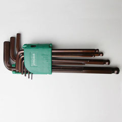 9pc long Allen key wrench set